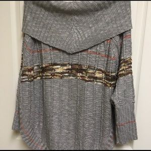 Easel poncho style sweater.
